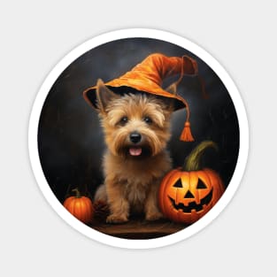 Norwich terrier Halloweem Magnet